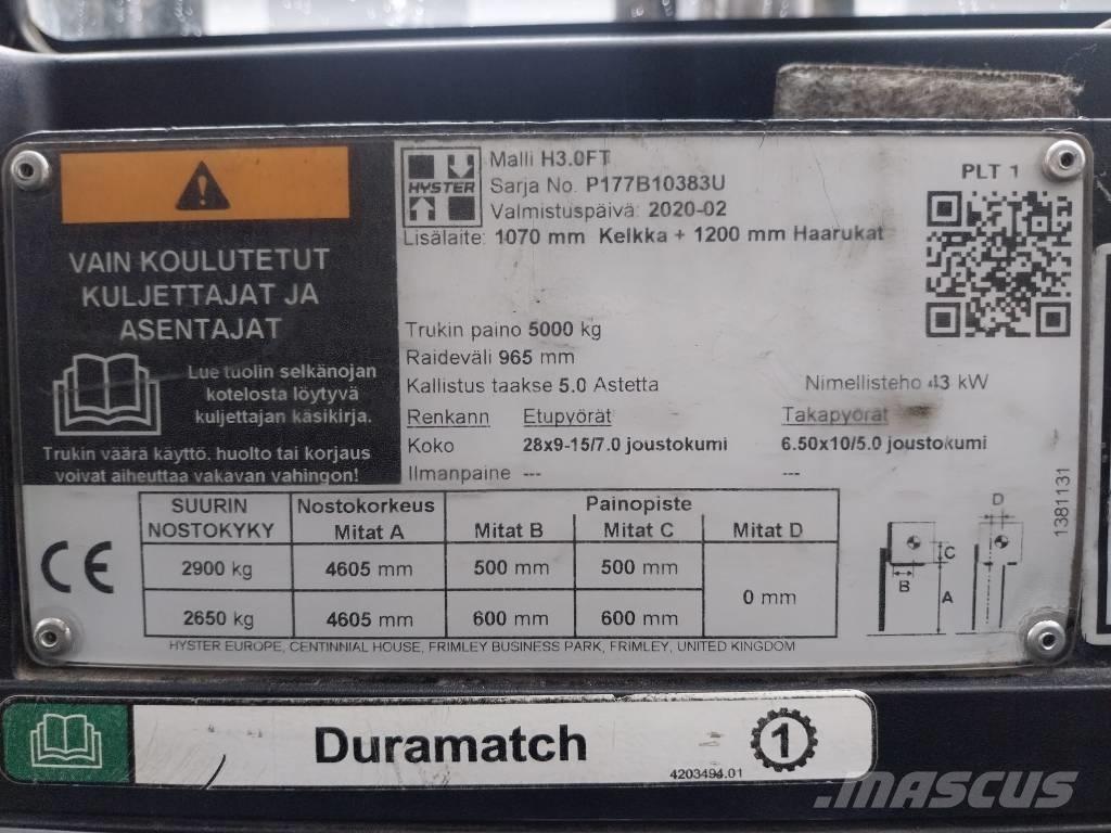 Hyster H 30 FT Дизельні навантажувачі