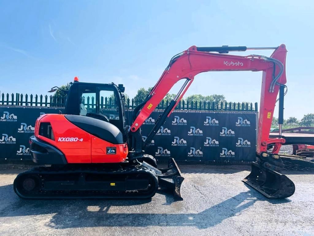 Kubota KX 080-4 Середні екскаватори 7т. - 12т.