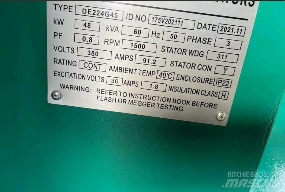  Pheatonn 60KVA Дизельні генератори