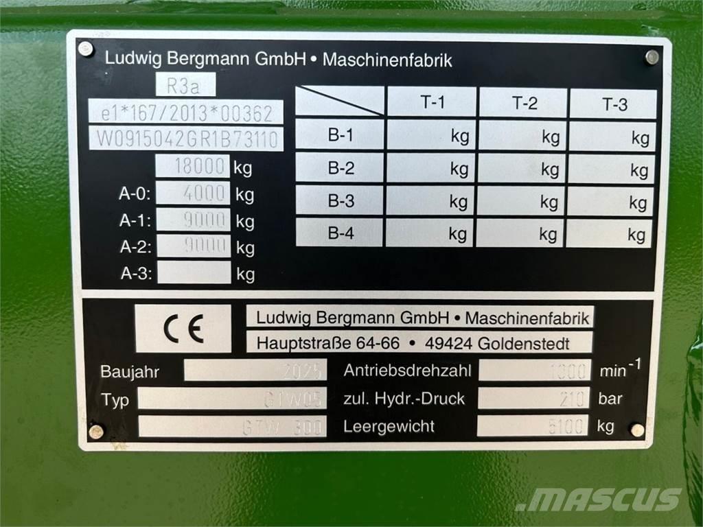 Bergmann GTW 300 Причепи із самозавантаженням
