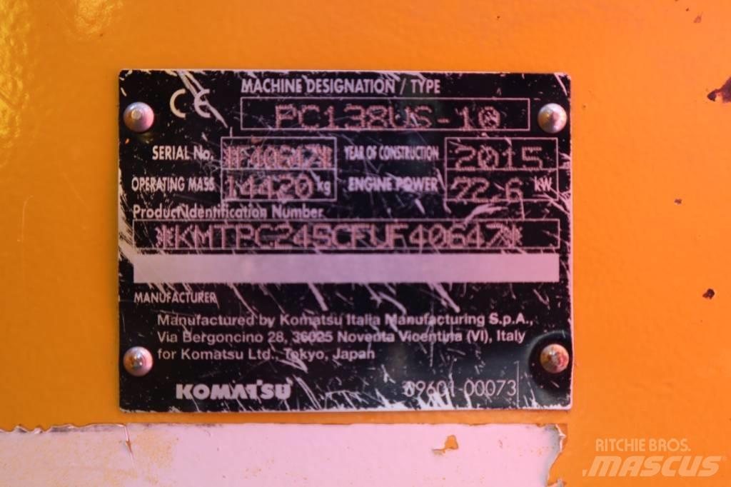 Komatsu PC138US-10 Гусеничні екскаватори