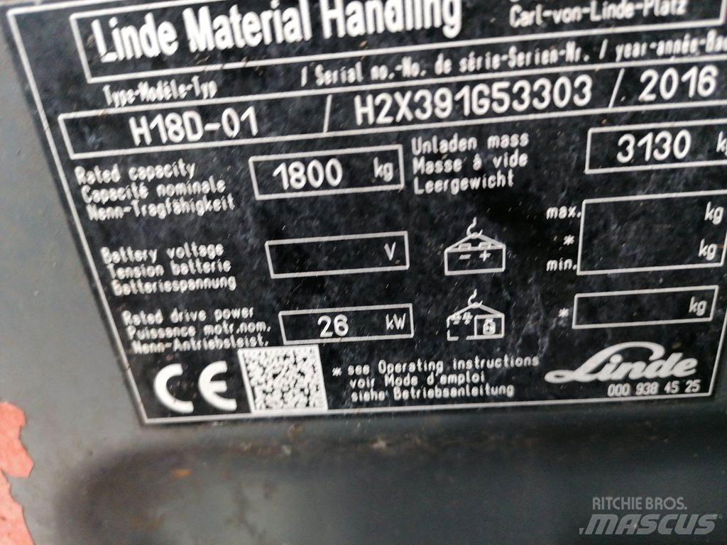 Linde H18D-02 Дизельні навантажувачі