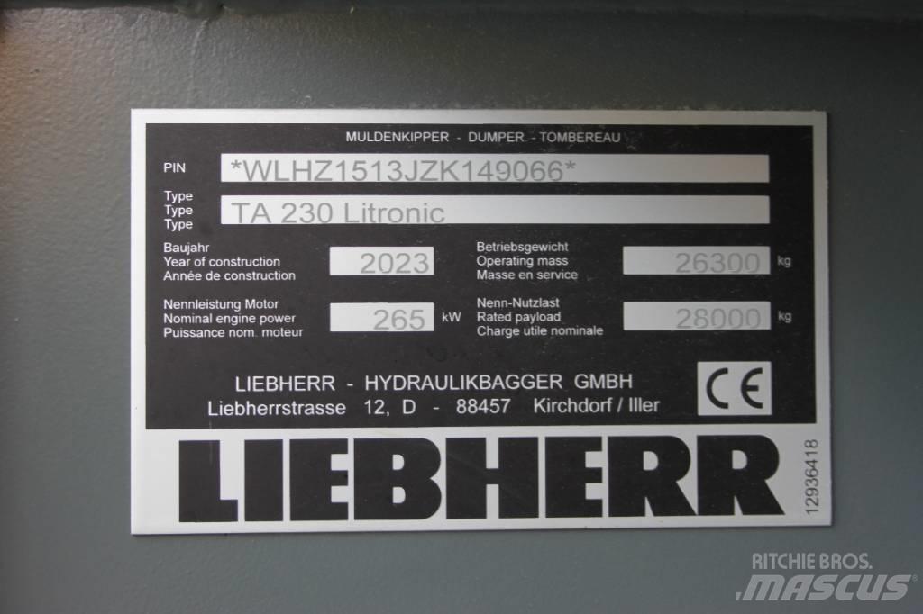 Liebherr TA 230 Зчленовані самоскиди