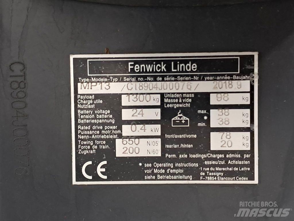 Linde MP13 Ручні гідравлічні візки