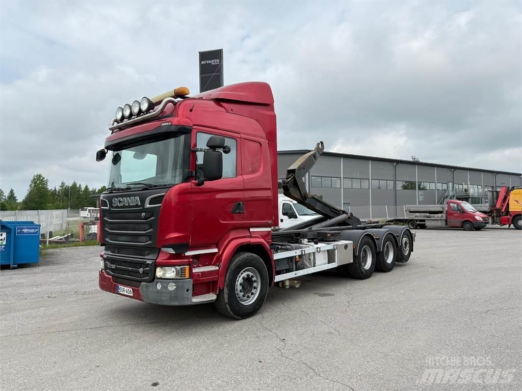 Scania R730 8x4 Вантажівки з гаковим підйомом