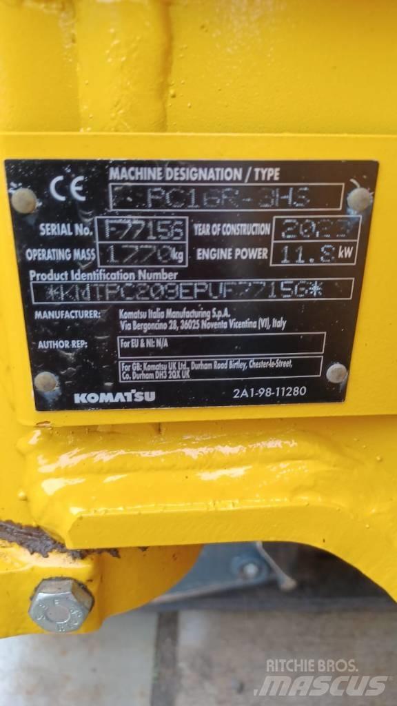Komatsu PC16R-3HS Міні-екскаватори < 7т