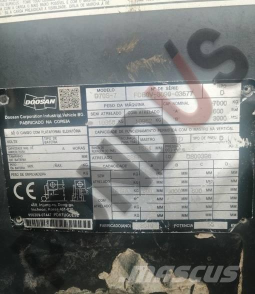 Doosan D 70 S-7 Дизельні навантажувачі