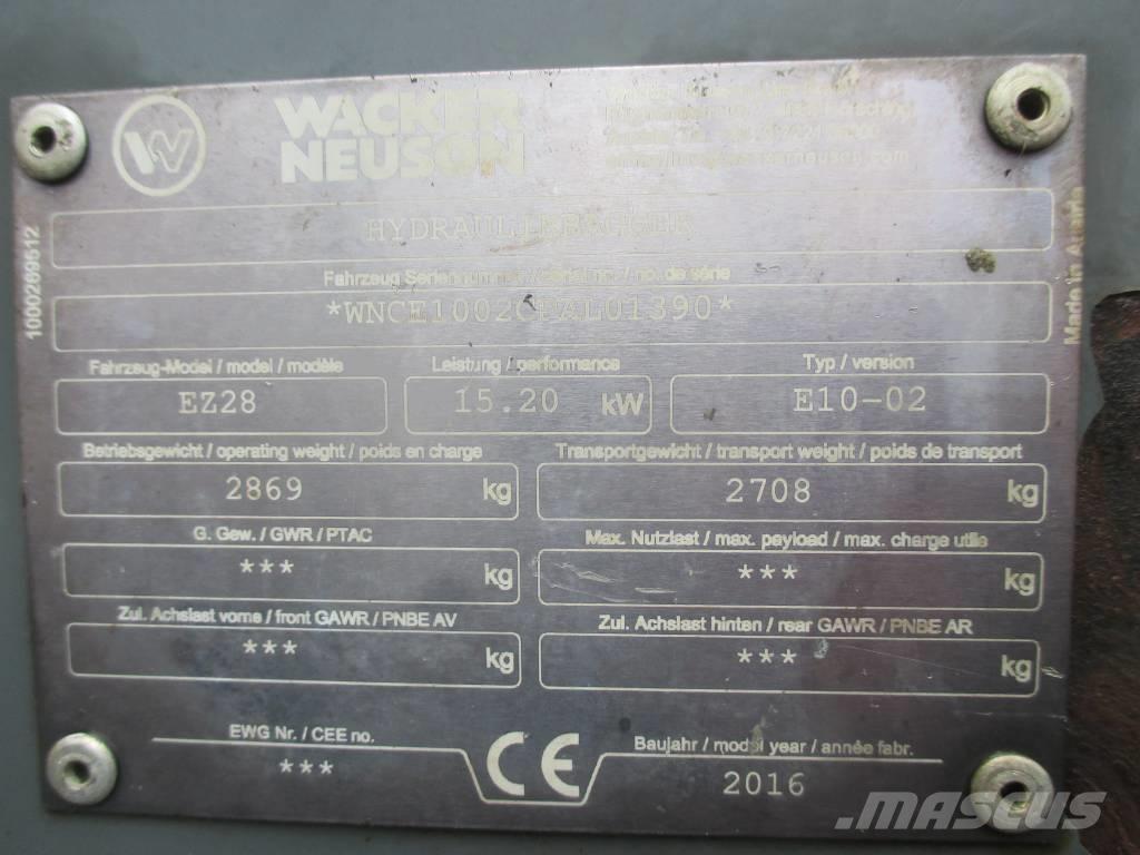 Wacker Neuson EZ 28 Міні-екскаватори < 7т