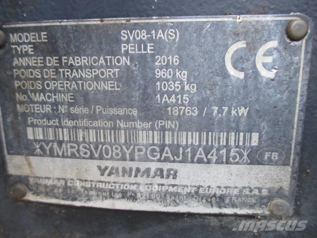 Yanmar SV 08-1 A Міні-екскаватори < 7т
