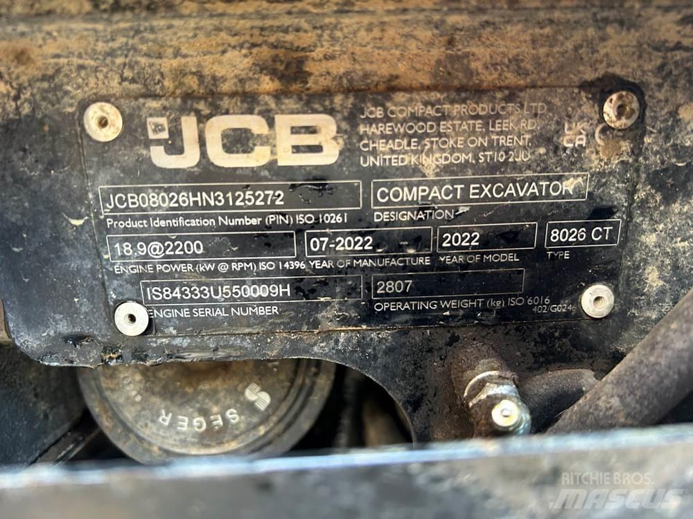 JCB 8026 CTS Міні-екскаватори < 7т