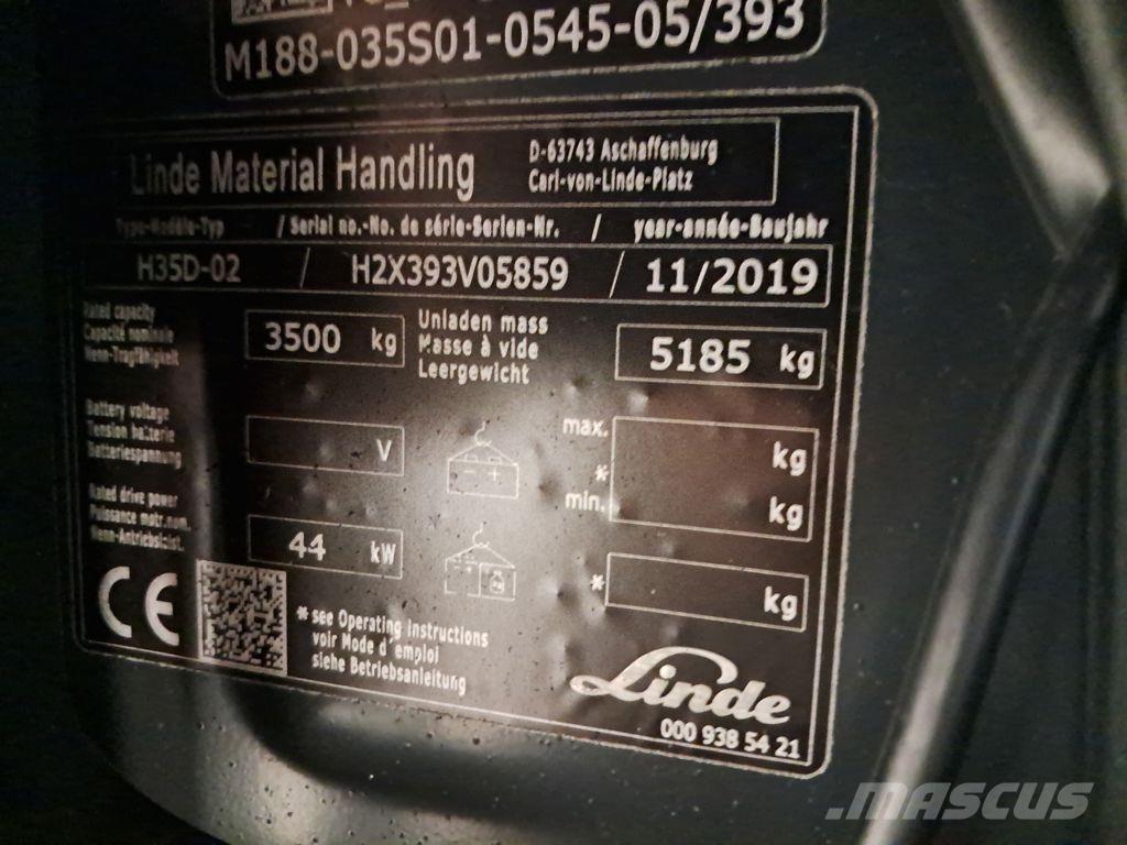 Linde H35D-02 Дизельні навантажувачі