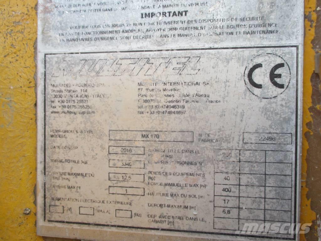 Multitel MX 170 Автовишки на базі вантажівки