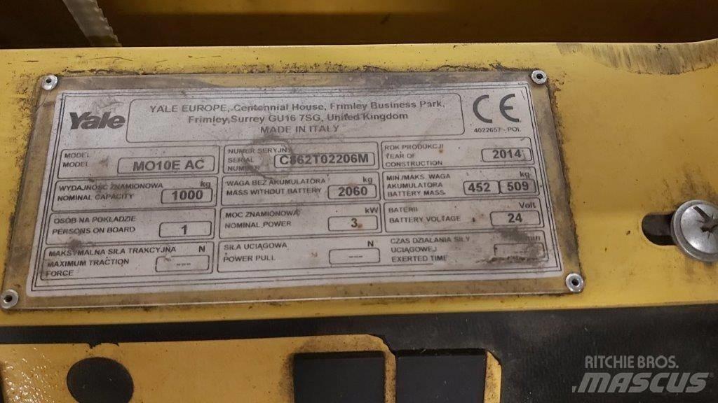 Yale MO10E Підбирачі замовлень з нижніх ярусів