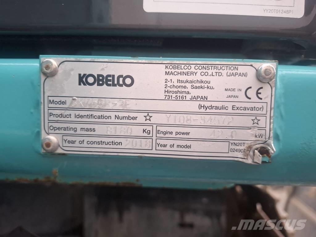 Kobelco SK 75 SR-3E Середні екскаватори 7т. - 12т.
