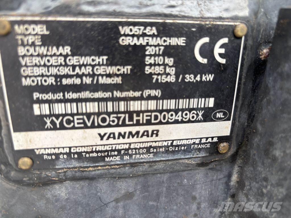 Yanmar VIO57 Міні-екскаватори < 7т
