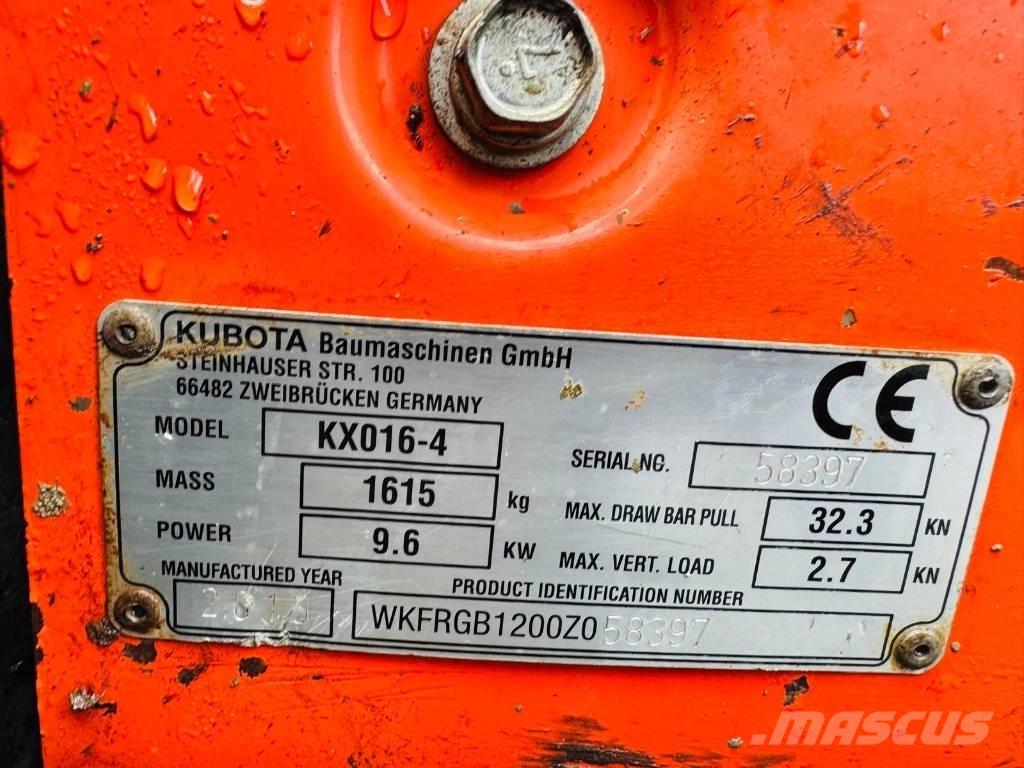 Kubota KX 016-4 Міні-екскаватори < 7т