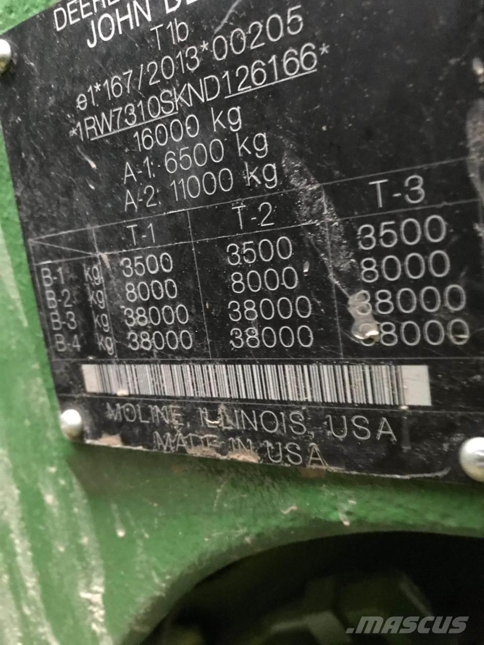 John Deere 7R 310 Трактори