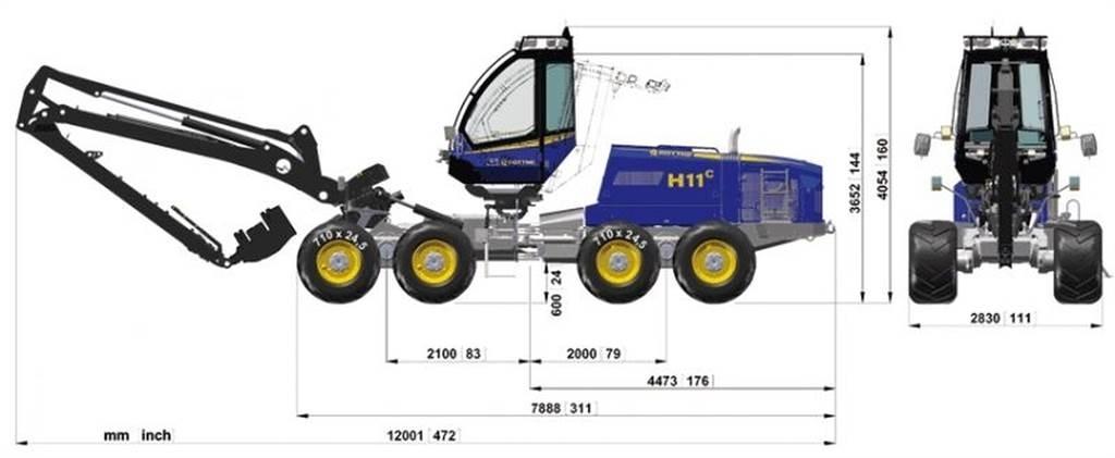 Rottne 651-55449 Шасі