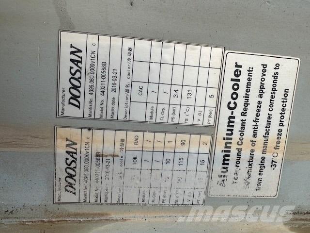 Doosan DL 450-5 Радіатори