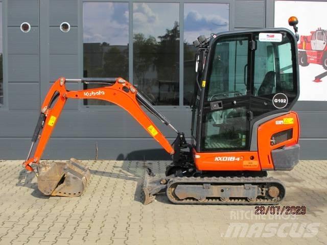 Kubota KX 018-4 Міні-екскаватори < 7т