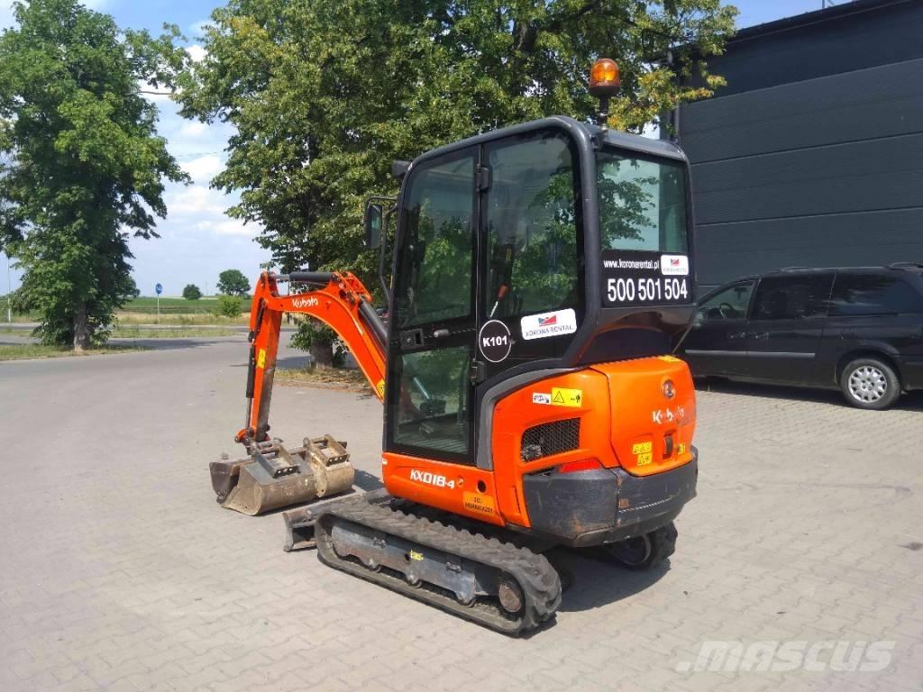 Kubota KX 018-4 Міні-екскаватори < 7т