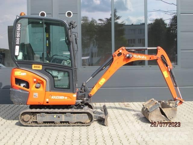 Kubota KX 018-4 Міні-екскаватори < 7т
