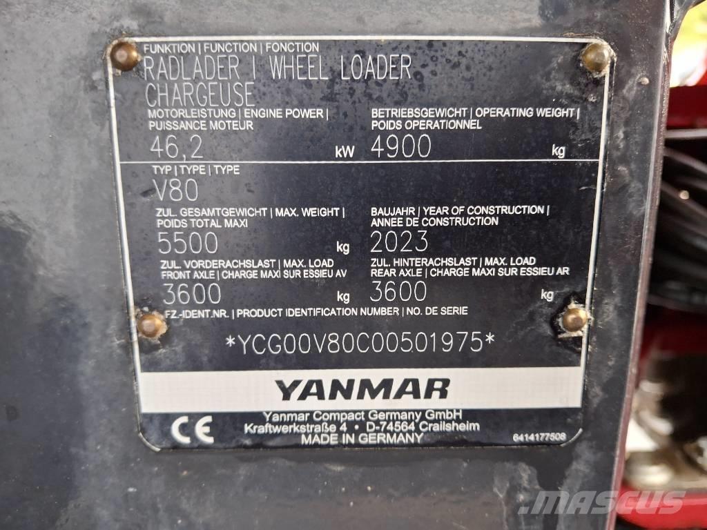 Yanmar V 80 Фронтальні навантажувачі