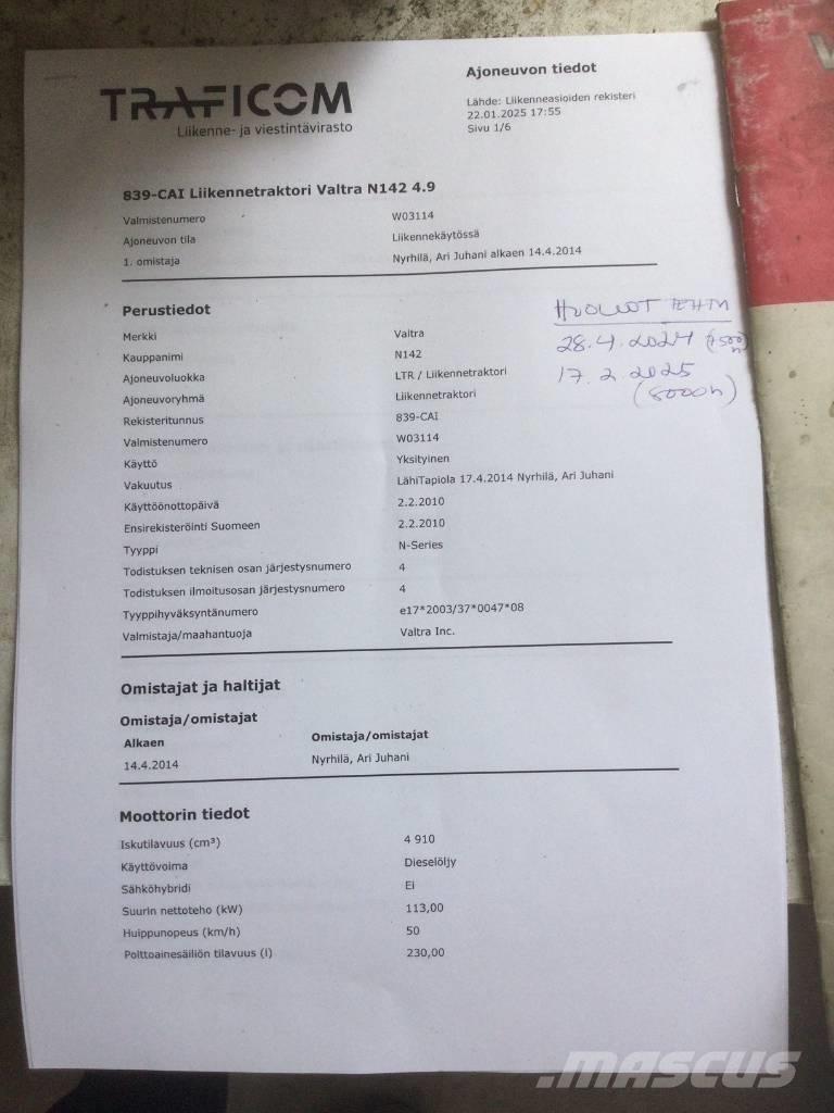 Valtra N 142 Direct Трактори