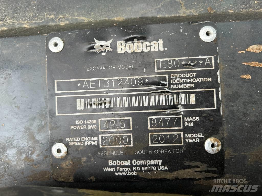 Bobcat E 80 Гусеничні екскаватори