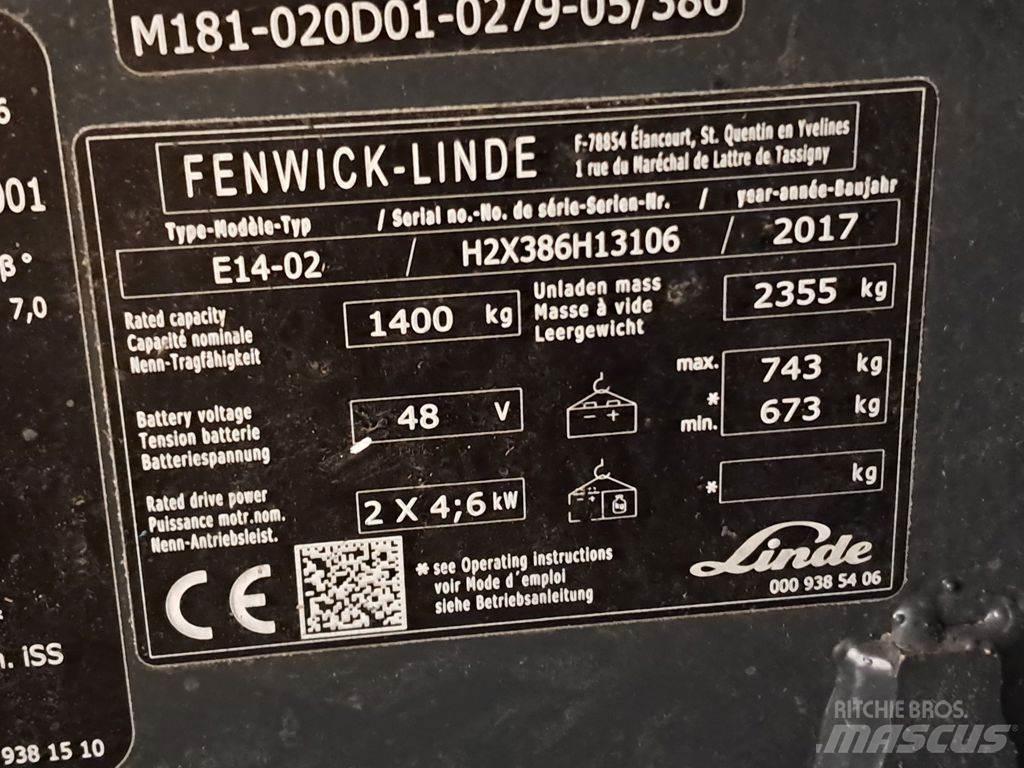 Linde E14-02 ion Електронавантажувачі