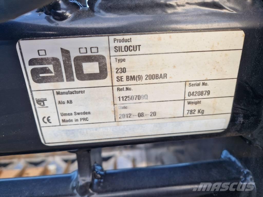 Ålö Silocut 230 . S-BM Запчастини та додаткове обладнання для фронтальних навантажувачів