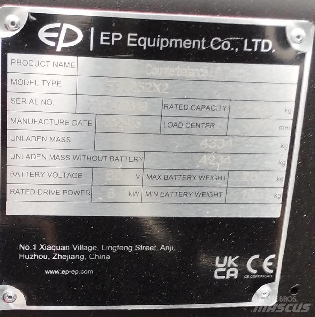 EP EFL 252 X LI-ON Електронавантажувачі