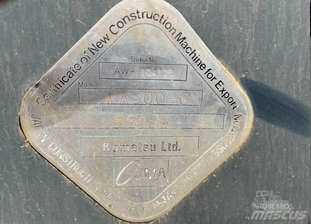 Komatsu WA 500-6 Фронтальні навантажувачі
