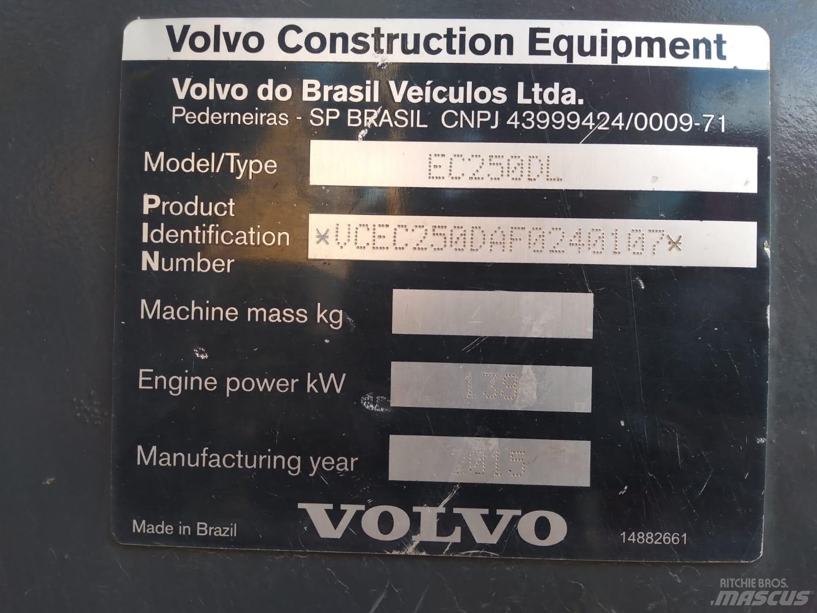 Volvo EC 250 D L Гусеничні екскаватори