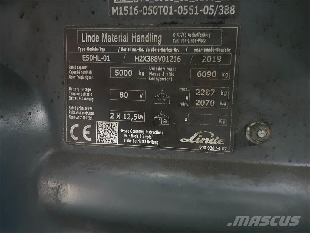 Linde E50HL Електронавантажувачі