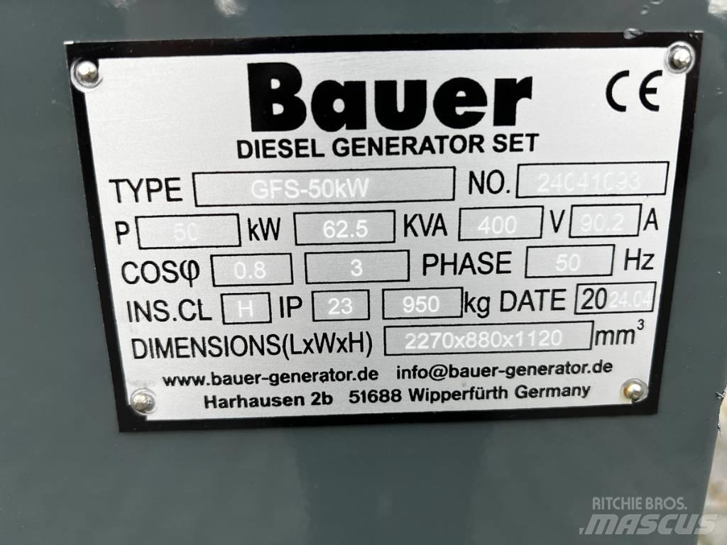 Bauer 69 KVA Дизельні генератори