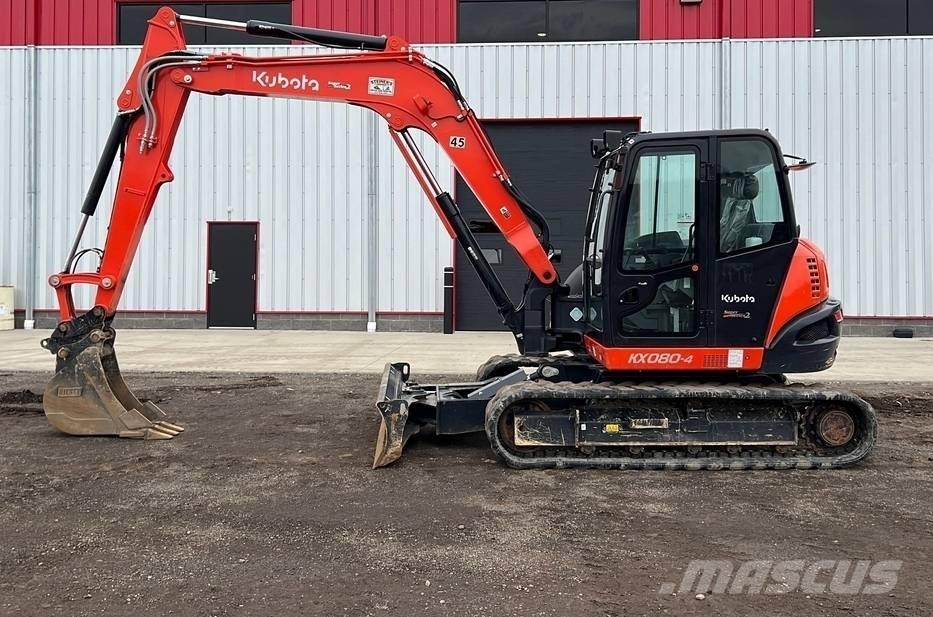 Kubota KX 080-4 Середні екскаватори 7т. - 12т.