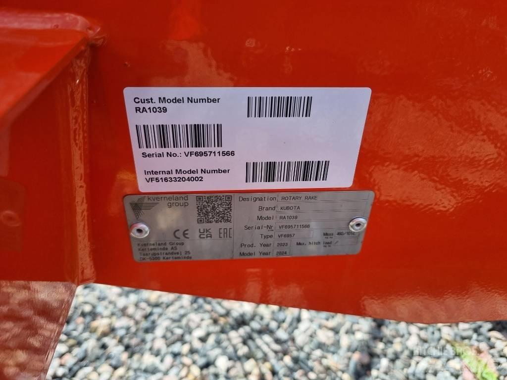 Kubota RA 1039 Рядкові жатки