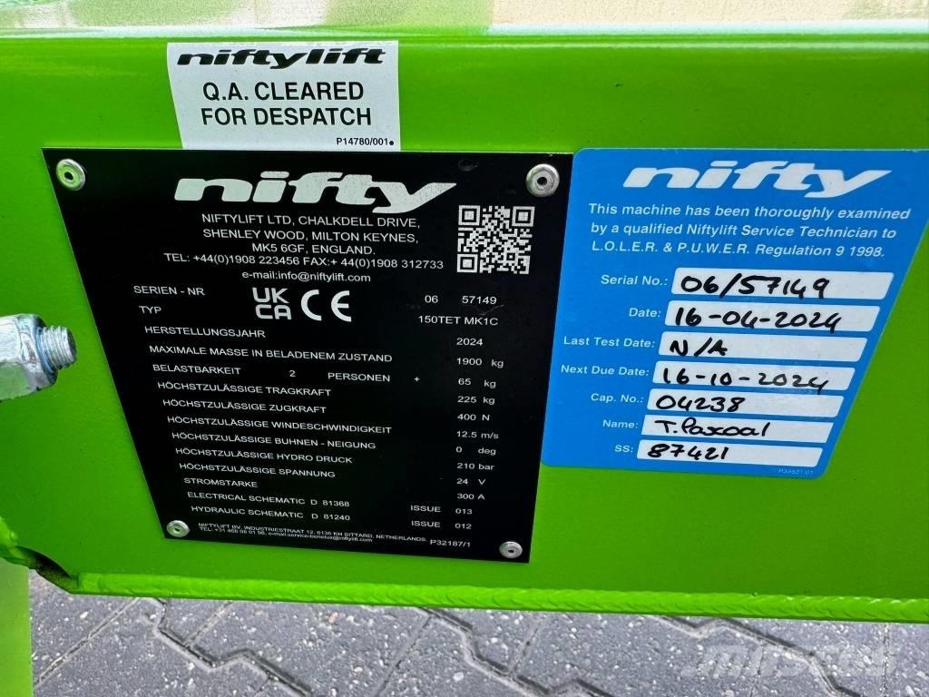Niftylift 150 TET Вишки-причепи