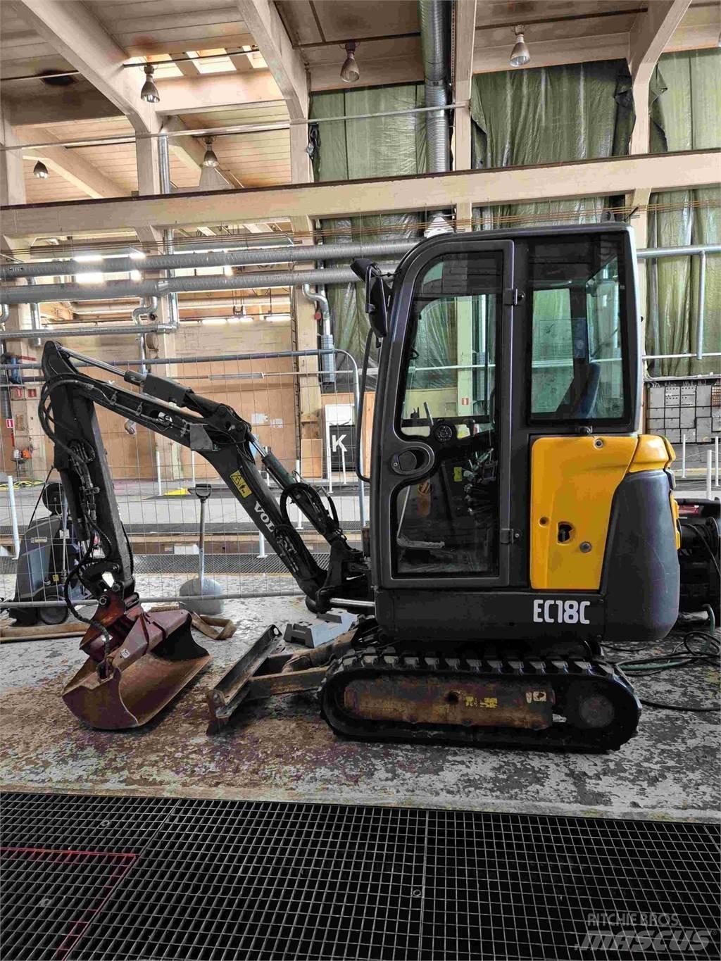 Volvo EC18C Міні-екскаватори < 7т