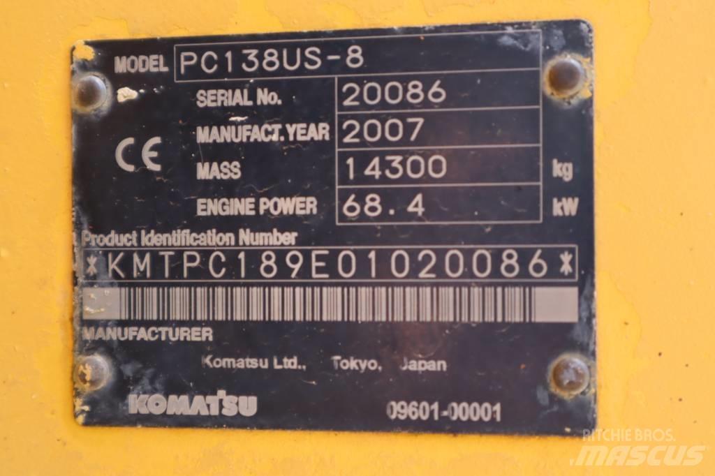 Komatsu PC138US-8 Гусеничні екскаватори