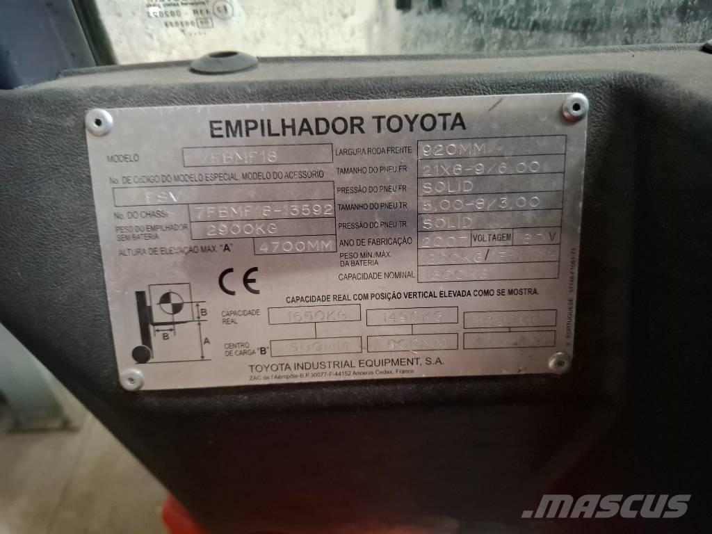 Toyota 75BMF18 Електронавантажувачі