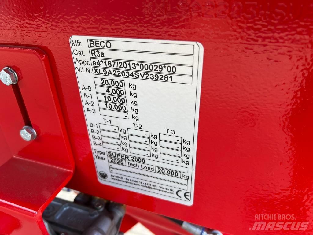 Beco Super 2000 Причепи перевантажувачі зерна