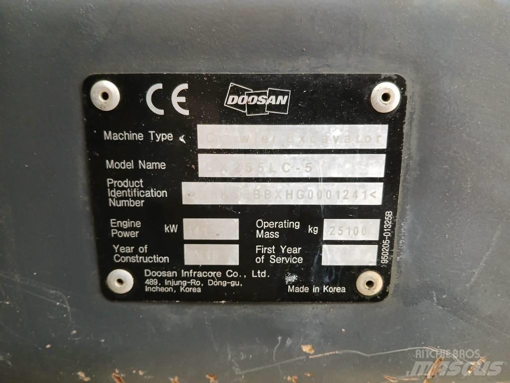 Doosan DX 255 LC Гусеничні екскаватори