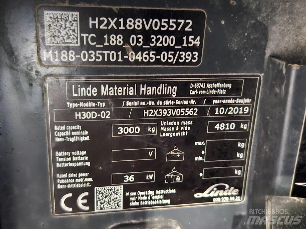 Linde H30D Дизельні навантажувачі