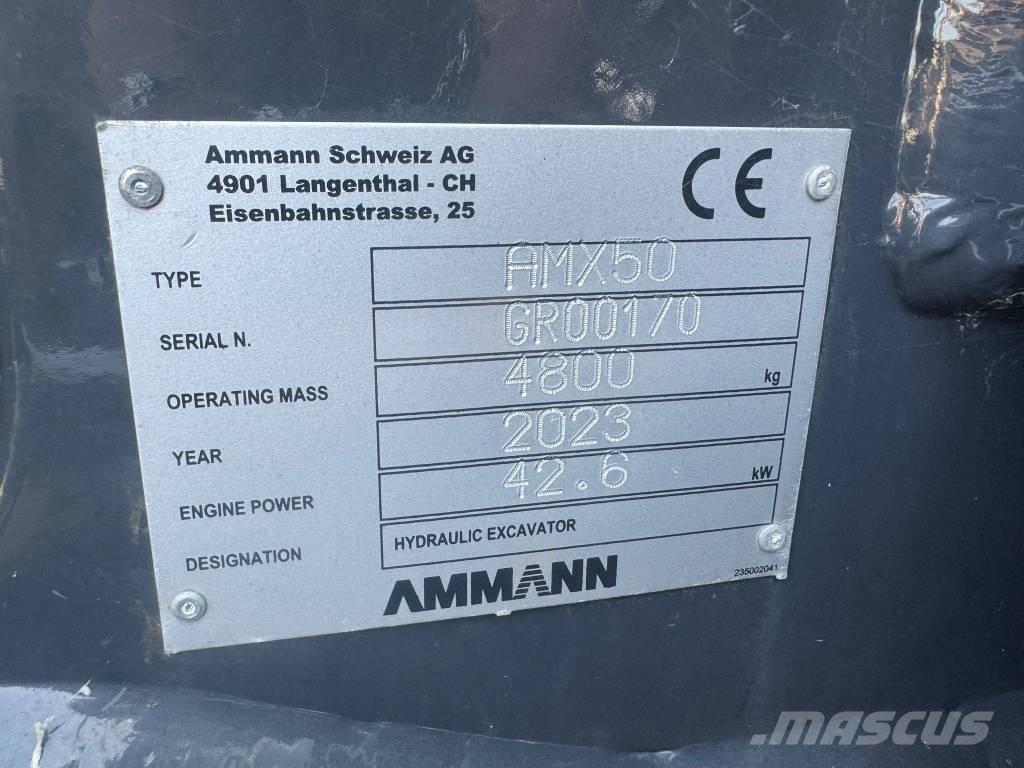 Ammann AMX 50 Міні-екскаватори < 7т