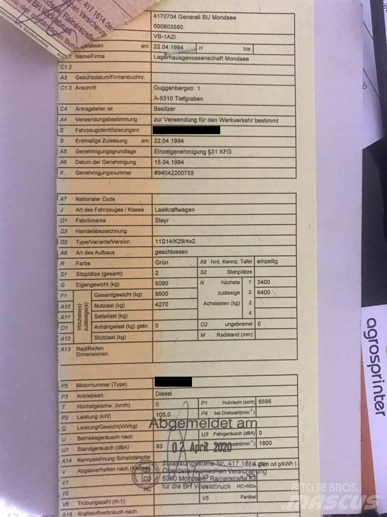 Steyr 9S14 Самосвальні причепи