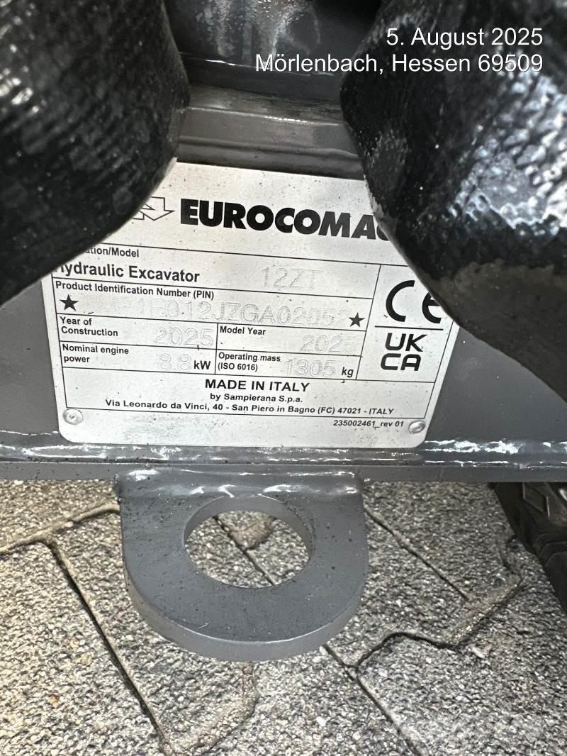 Eurocomach 12ZT Міні-екскаватори < 7т