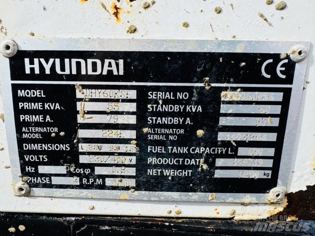 Hyundai DHY60KSE Дизельні генератори