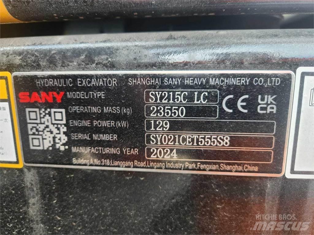 Sany SY215C Гусеничні екскаватори